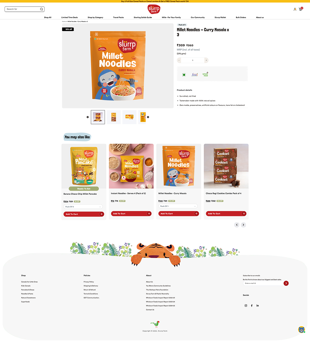 Product details — Slurrp Farm screen