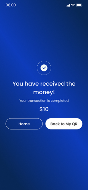 Transfer confirmation — ZapPay screen