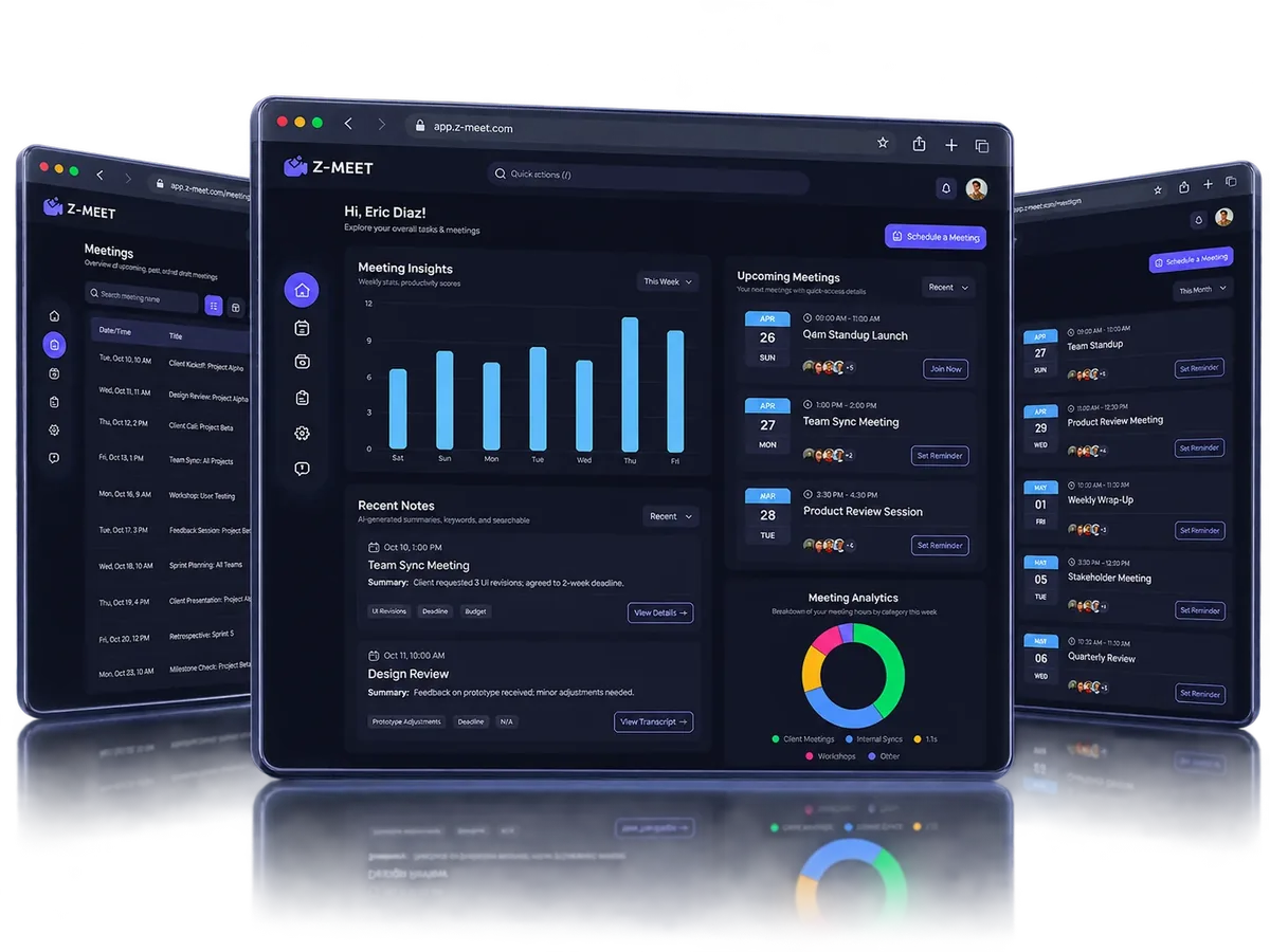 Zmeet product interface